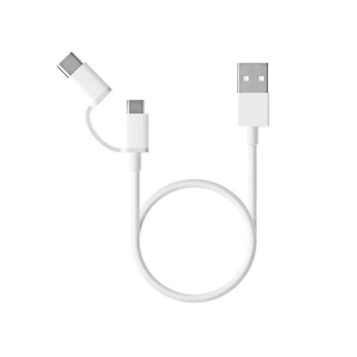 Cable de Carga Xiaomi Mi 2 en 1 USB C + Micro USB