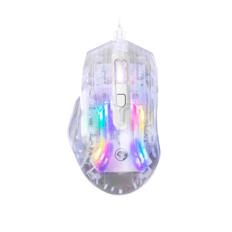 Mouse Gaming Transparente M413 con RGB