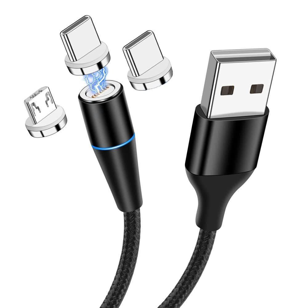 Cable USB 3 en 1 | USB-C, Micro USB y Lightning
