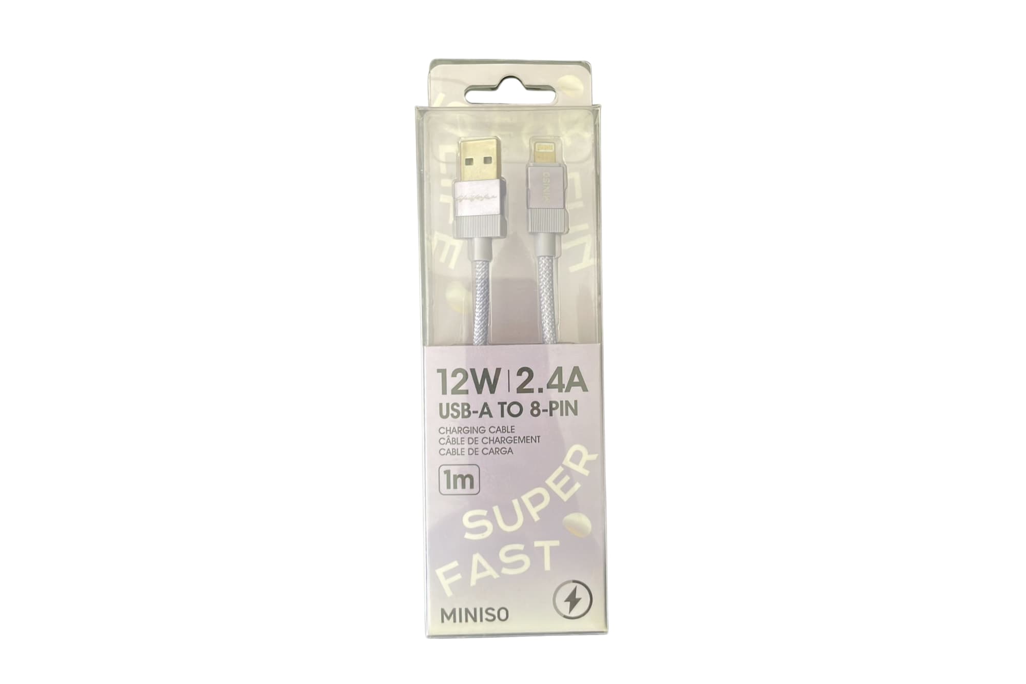 Cable de Carga USB-A a Lightning para iPhone de 12W