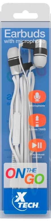 Audífonos de Pastilla con Micrófono y Auxiliar