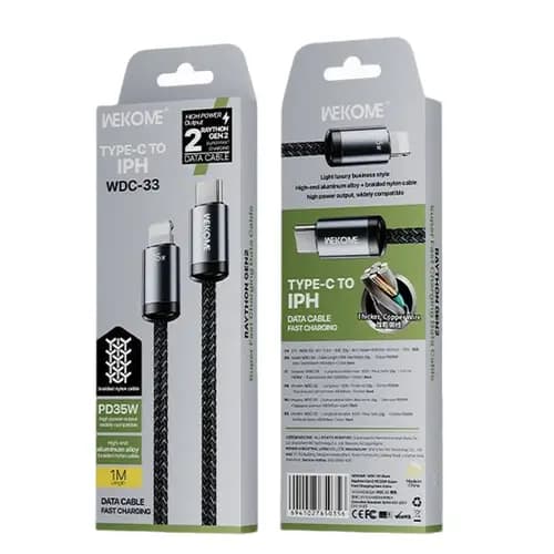 Cable Tipo USB-C a Lightning para iPhone 35W