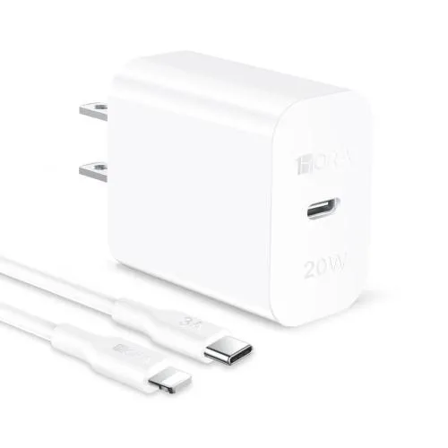 Cargador Tipo C 20W + Cable de Carga USB-C