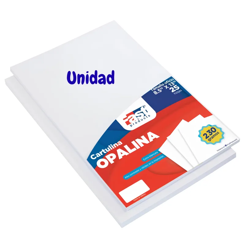 Cartulina Opalina Unidad