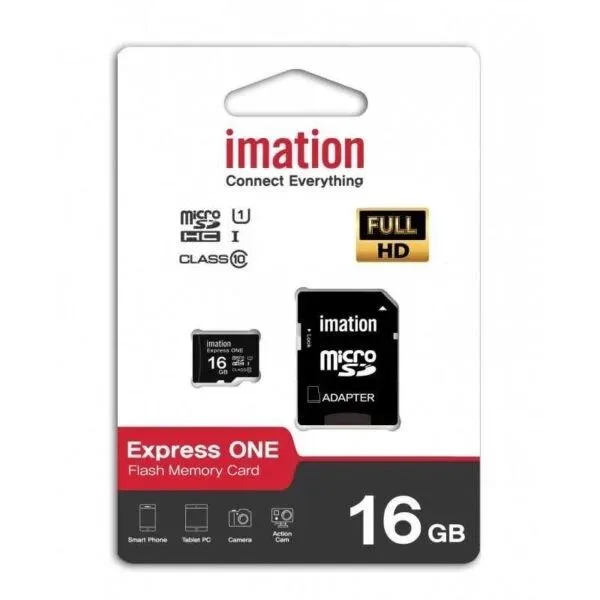 Memoria Micro SD de 16GB Clase 10 con Adaptador