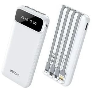 Powerbank 10000mAh con Pantalla y 4 Cables
