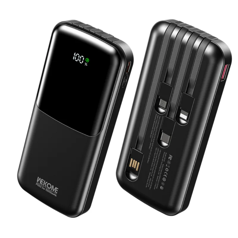 Powerbank 10000 mAh con 4 Cables