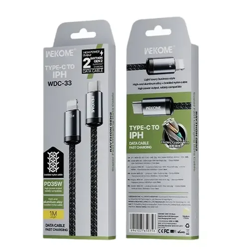 Cable Tipo USB-C a Lightning para iPhone 35W